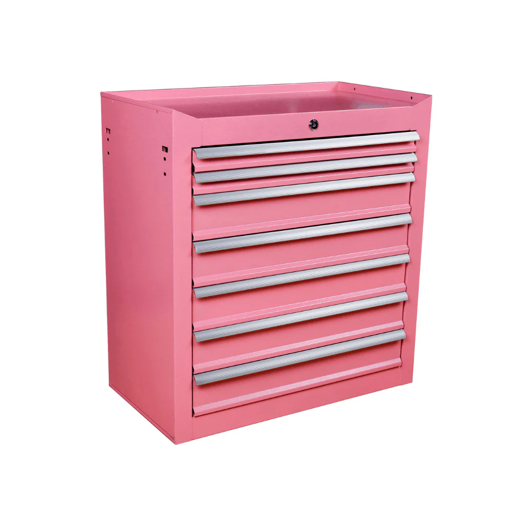 7 Drawer Mobile Tattoo Workstation - Pink - Image 4
