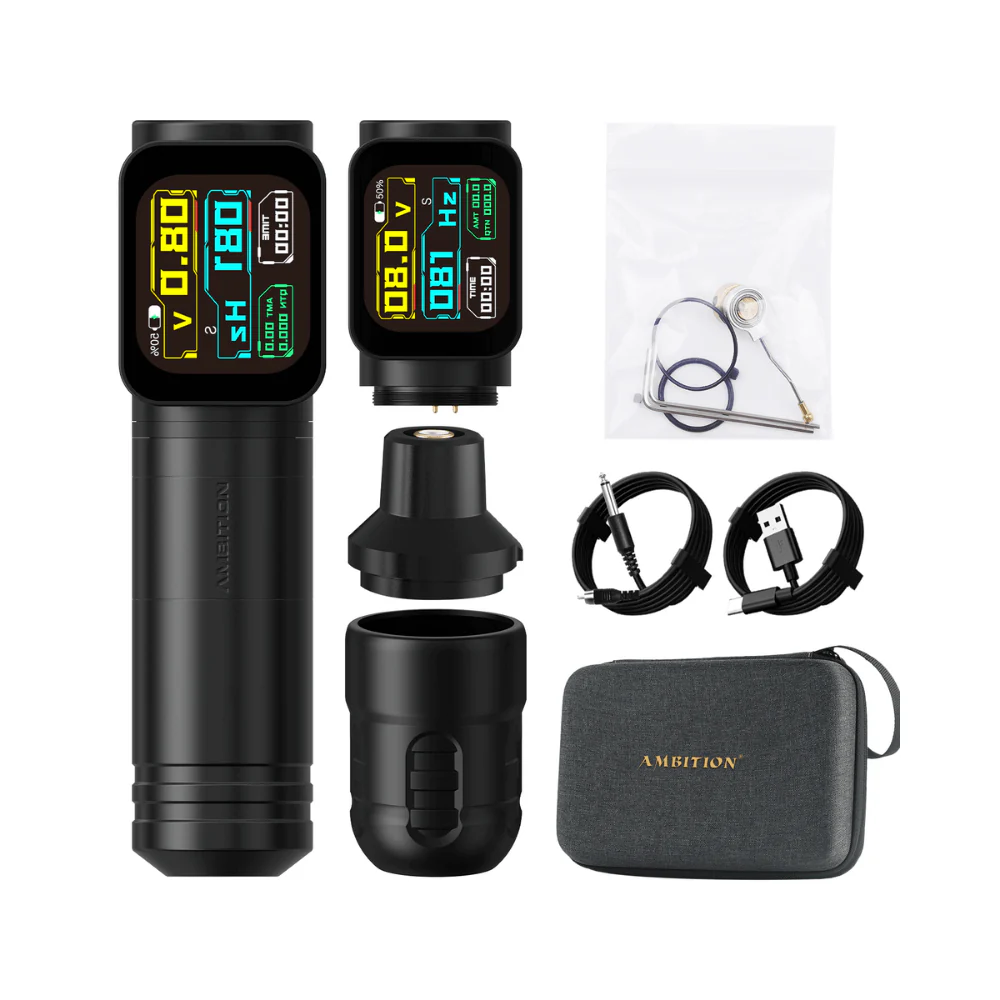Ambition Ninja Max Wireless Tattoo Machine - 2x Batteries - Image 4