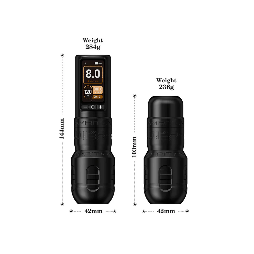 Ambition Soldier 270 Wireless Tattoo Machine - 2x Batteries - Image 10