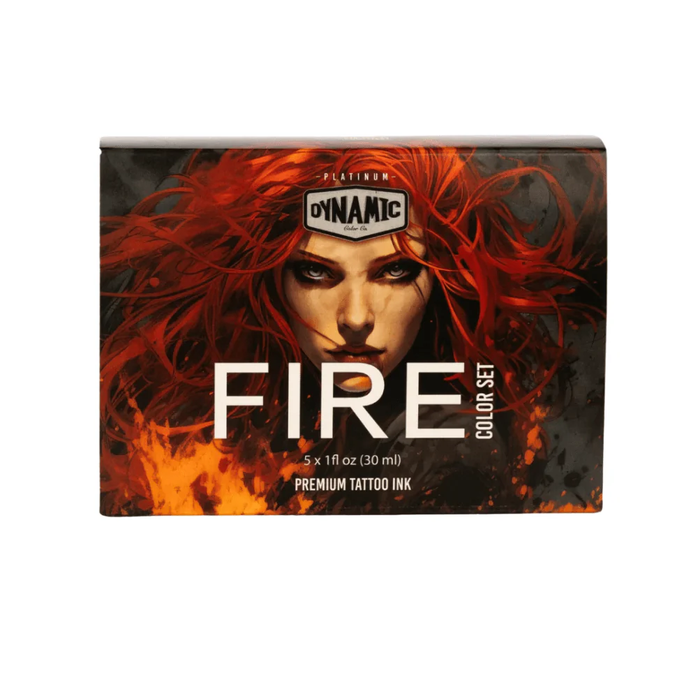 Dynamic Platinum Tattoo Ink Fire Colour Set (1oz) - Image 3