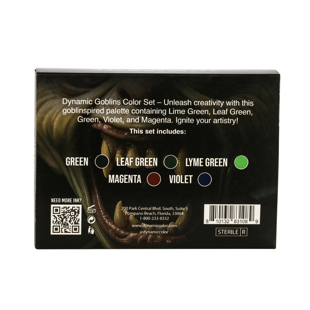 Dynamic Tattoo Ink Goblins Colour Set (1oz) - Image 3