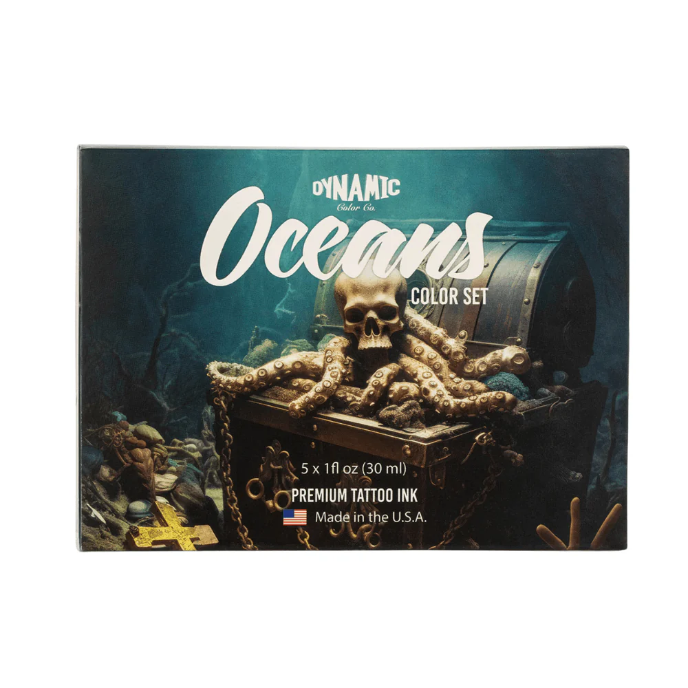 Dynamic Tattoo Ink Oceans Colour Set (1oz) - Image 2