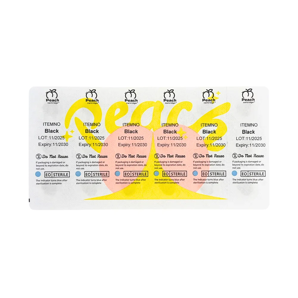 Peach Sterile Silicone Ink Caps (Box of 72) - Image 11