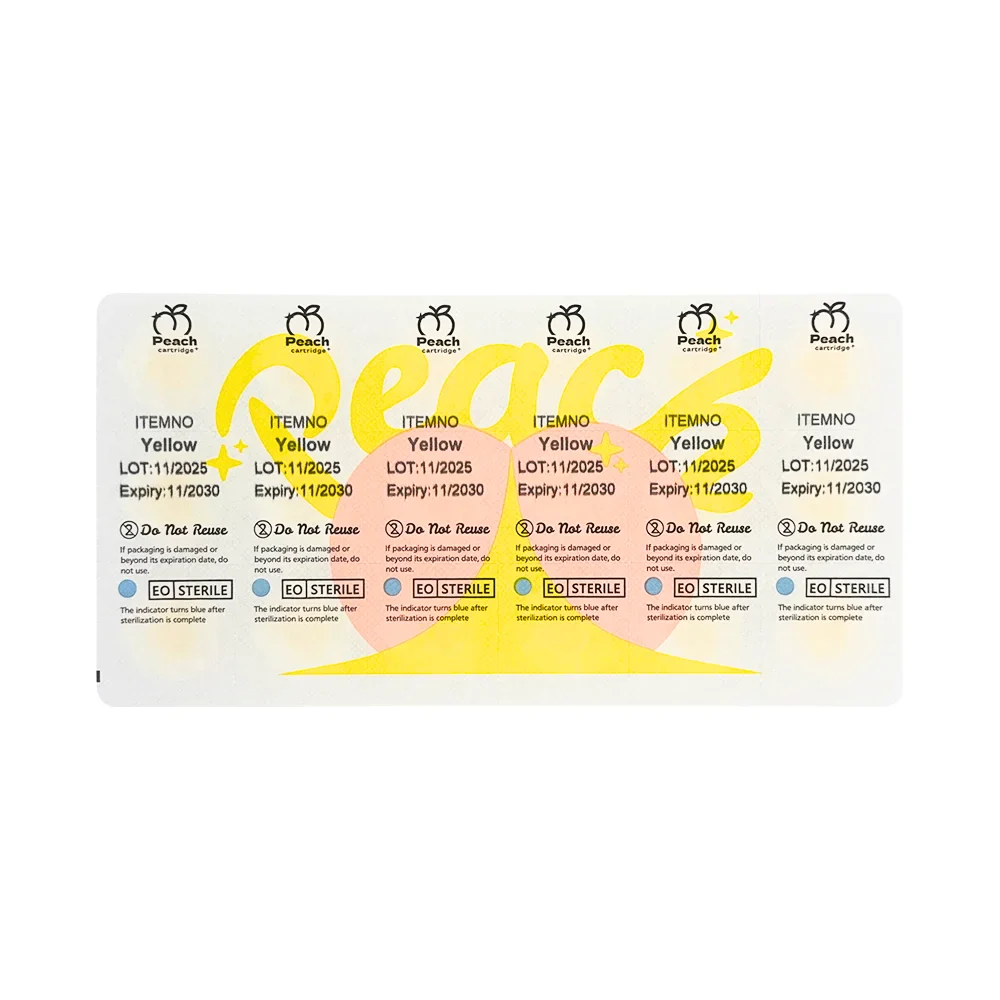 Peach Sterile Silicone Ink Caps (Box of 72) - Image 26