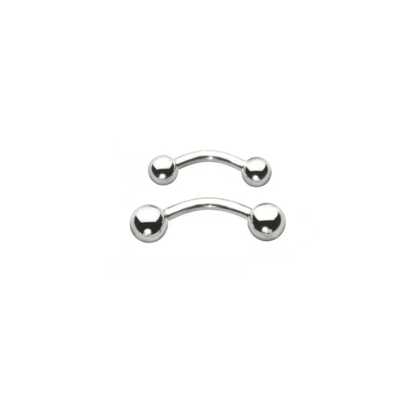 Stainless Steel Curved Barbell - Image 8